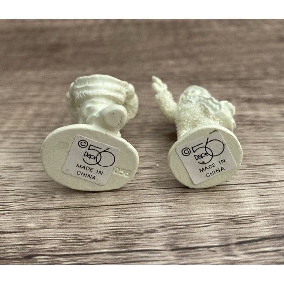 Snowbabies Dept 56 Pewter Figurines Hugs and Kisses Set of 2 Collecting Stars - Picture 10 of 12